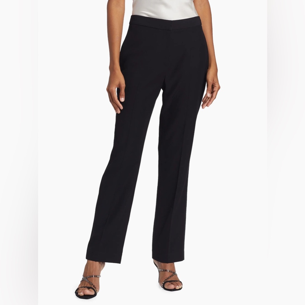 Tahari Straight Leg Trousers 8 Black